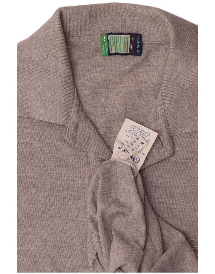 Polo Uomo Sergio Tacchini IT 48 Cotone Puntinato Grigio Medio