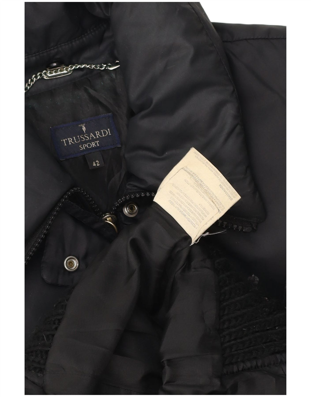 Piumino Donna Trussardi IT 42 Medium Nero Poliammide