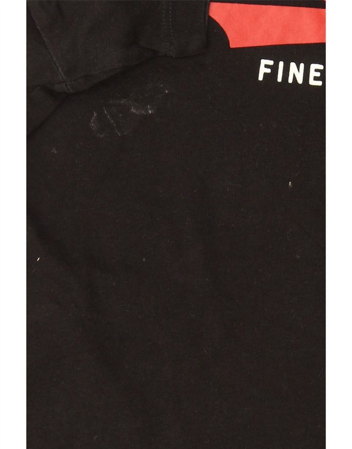 T-shirt grafica da uomo Jack & Jones Top piccola in cotone nero