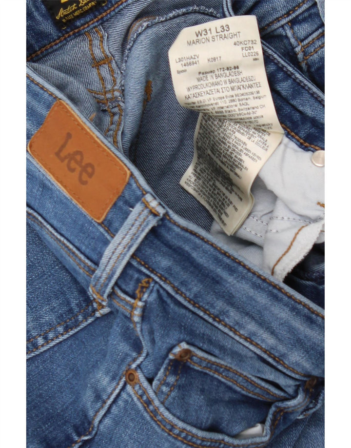 LEE Womens Marion Straight Jeans  W31 L27 Blue Cotton Vintage Lee and Second-Hand Lee from Messina Hembry 