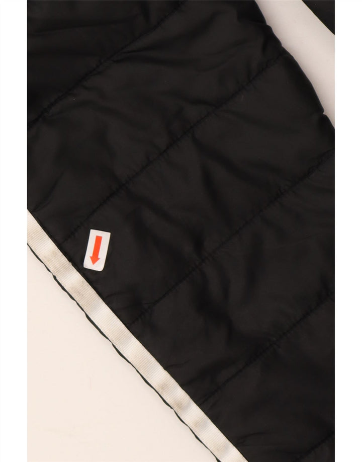 ADIDAS Womens Hooded Padded Jacket UK 6 XS Black Polyester Vintage Adidas and Second-Hand Adidas from Messina Hembry 