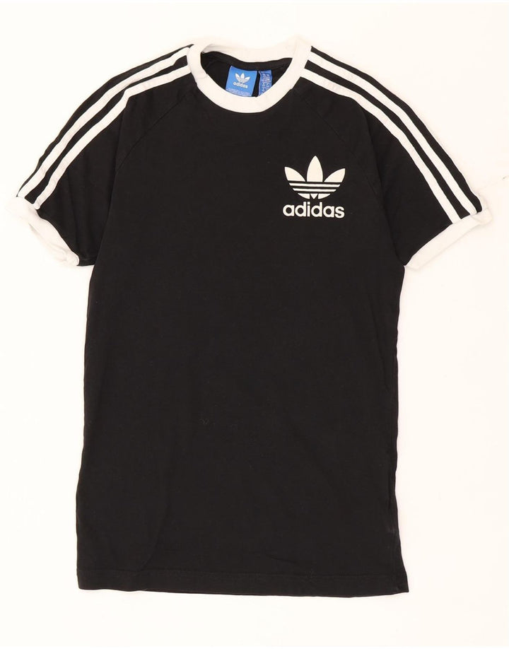 T-shirt da uomo Adidas Top XS in cotone nero