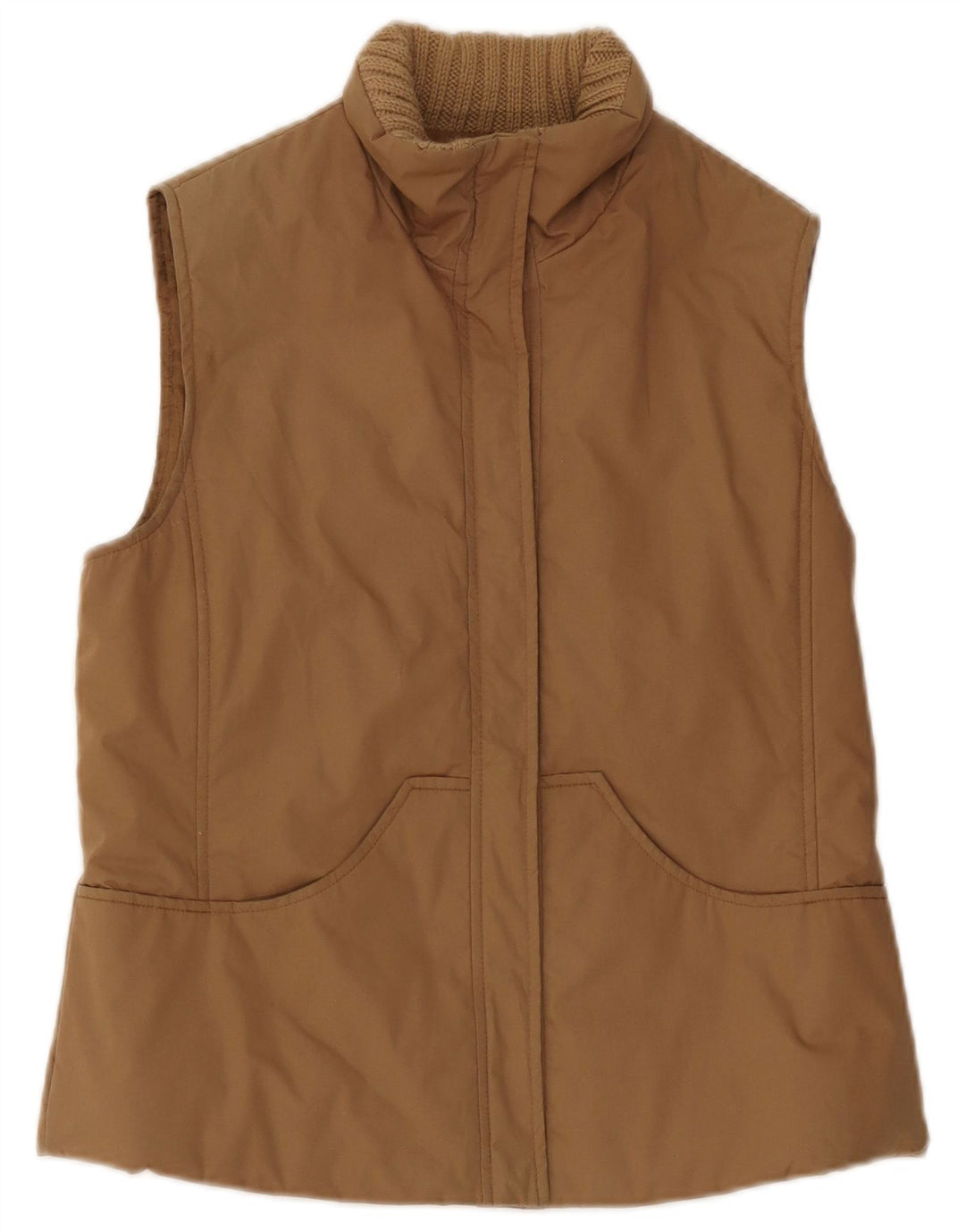 Max & Co. Gilet imbottito oversize da donna UK 10 piccolo cotone beige