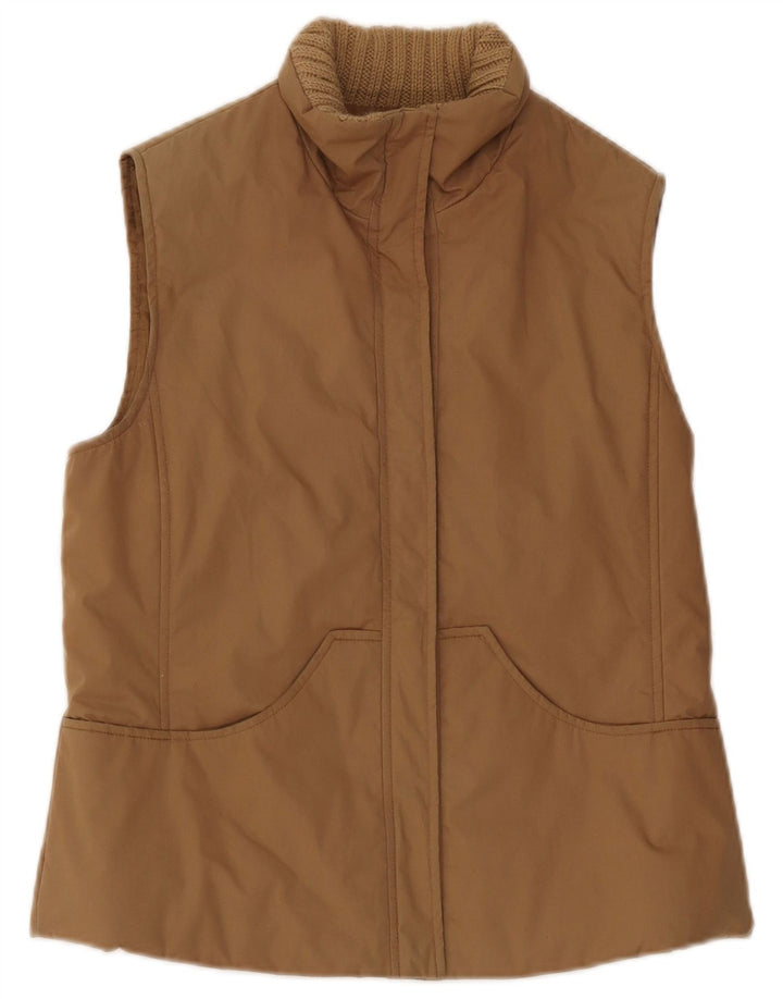 Max & Co. Gilet imbottito oversize da donna UK 10 piccolo cotone beige