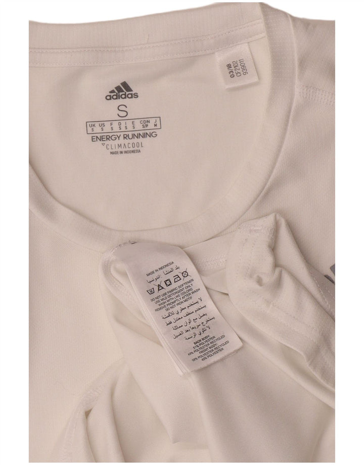 T-shirt da uomo Adidas Top Small bianca in poliestere