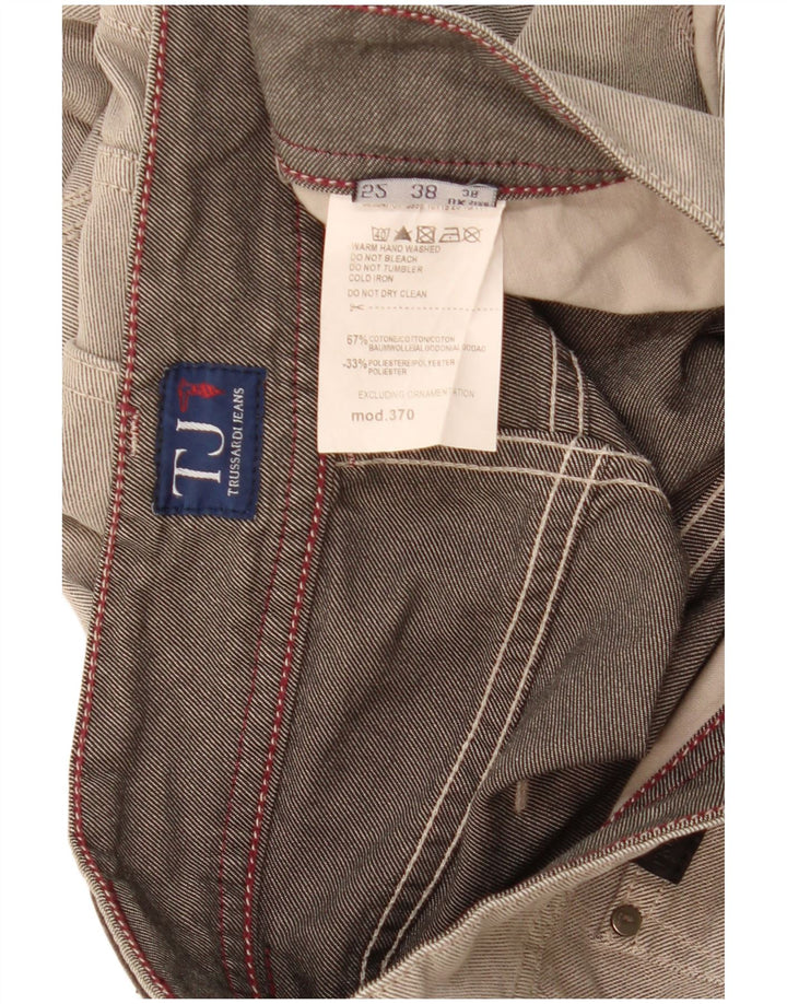 Jeans Straight Uomo Trussardi W36 L31 Cotone Beige