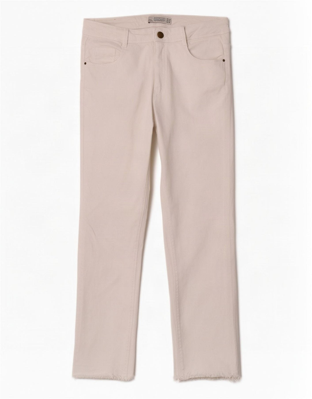 Jeans corti Trafaluc da donna Zara EU 40 medio W30 L23 bianco