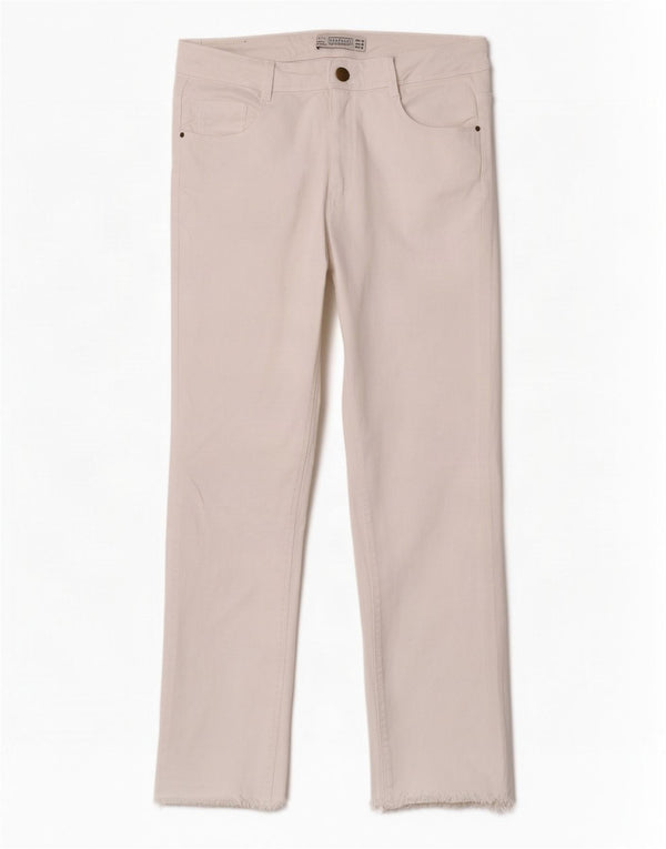 Jeans corti Trafaluc da donna Zara EU 40 medio W30 L23 bianco