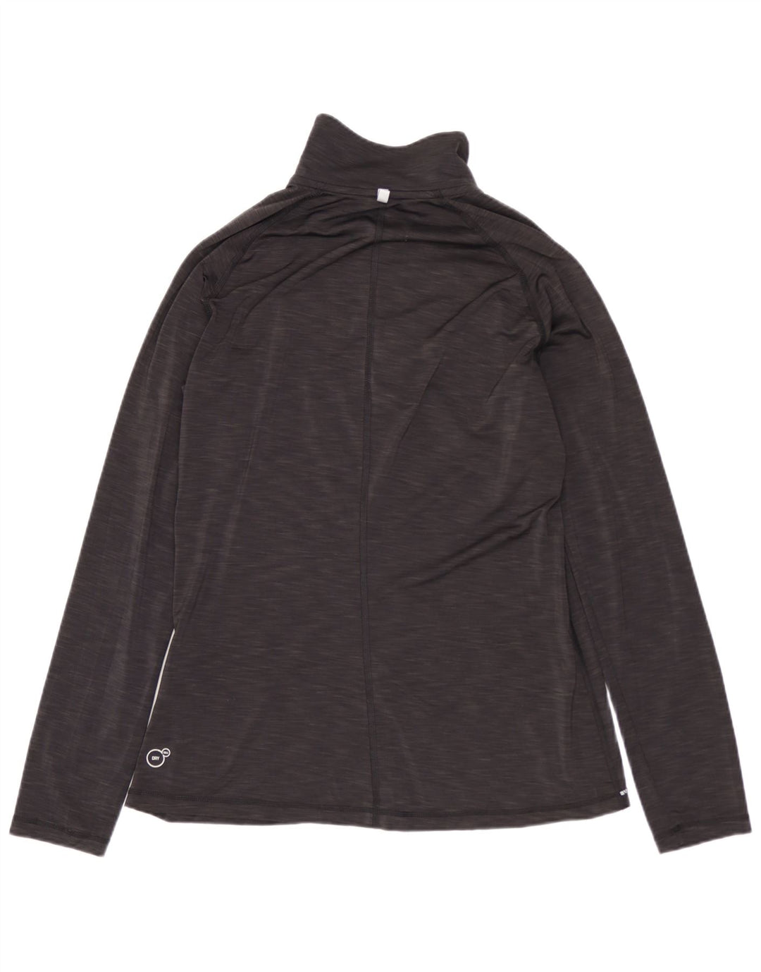 Maglia da tuta da donna Puma con zip e collo, UK 12, poliestere grigio medio