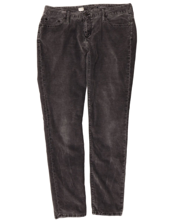 Pantaloni skinny in velluto a coste Tommy Hilfiger Venice LW da donna W33 L34 Grigi