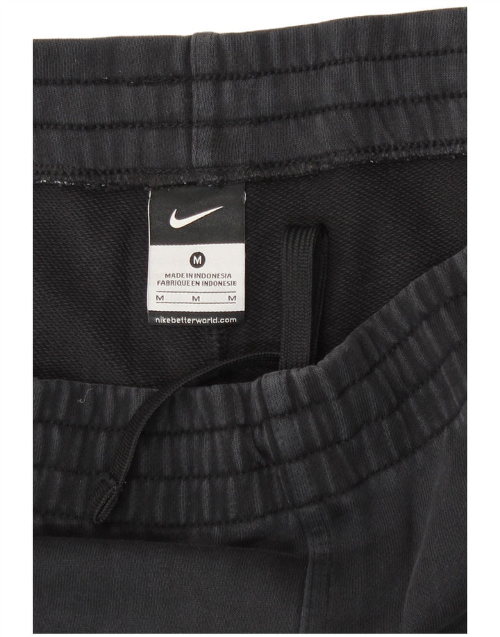 Pantaloni da tuta grafica Nike da uomo in cotone nero medio