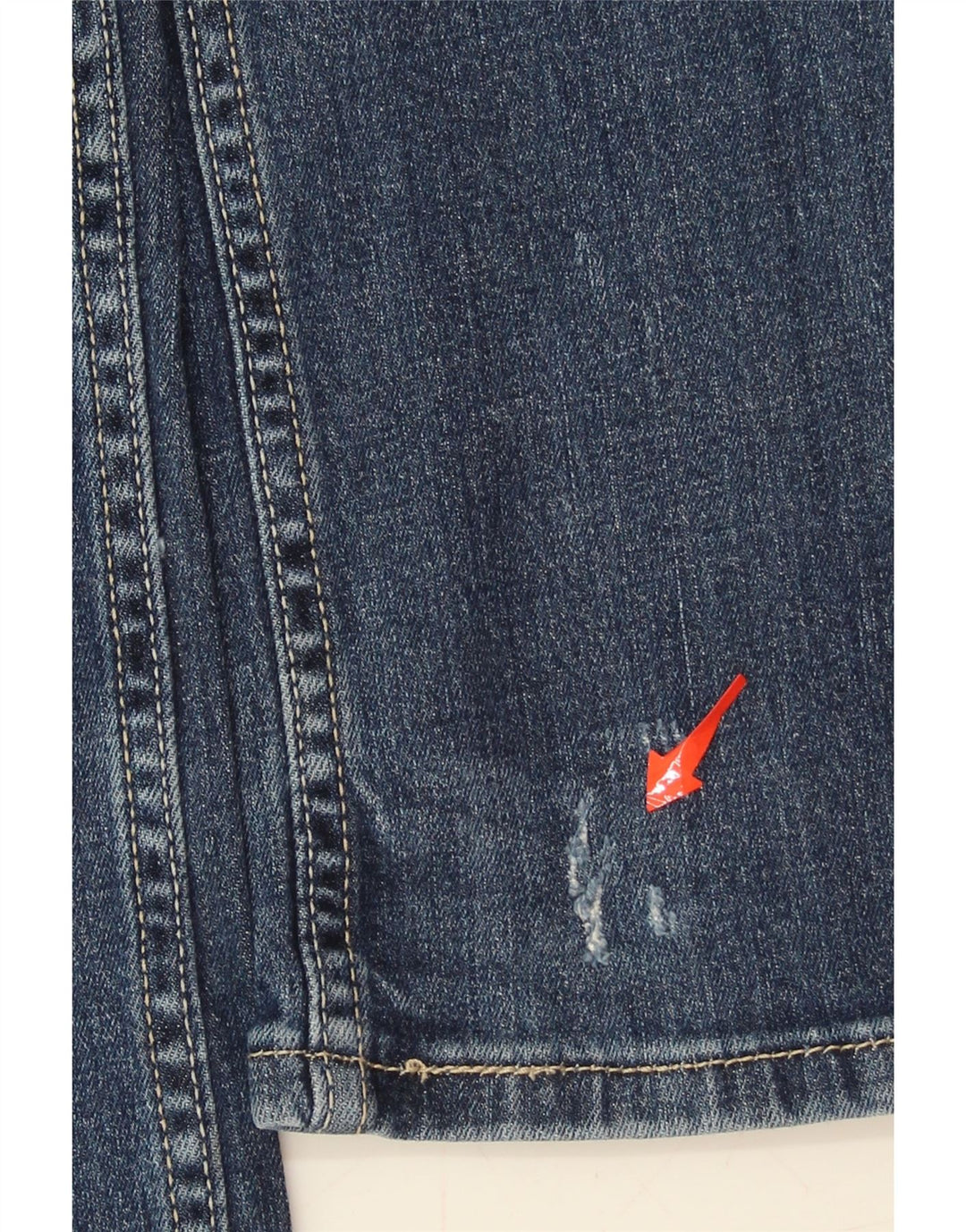 LEVI'S Womens 524 Super Low Straight Jeans US 5 Medium W30 L31 Blue Cotton Vintage Levi's and Second-Hand Levi's from Messina Hembry 
