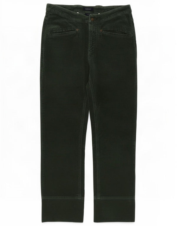 Pantaloni corti dritti da donna Gant W28 L26 cotone verde