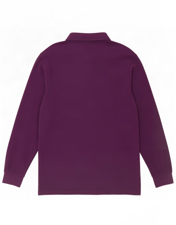 Polo Kappa Uomo Manica Lunga Large Viola in Cotone