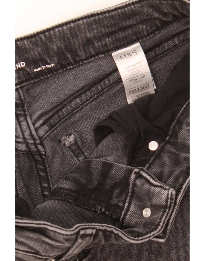 Jeans affusolati da donna Marks & Spencer UK 12 medio W30 L30 cotone grigio