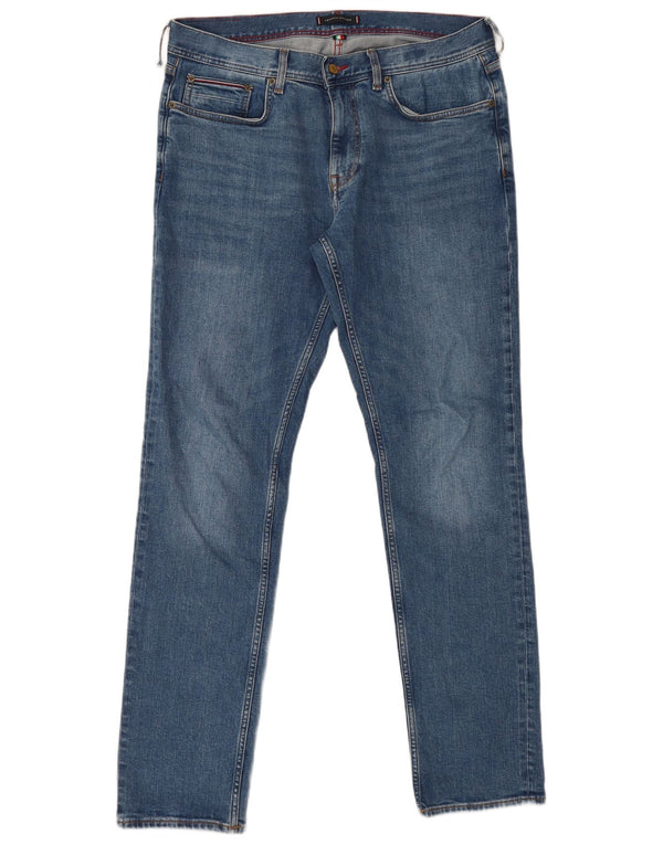 Jeans dritti Denton da uomo Tommy Hilfiger W36 L34 cotone blu