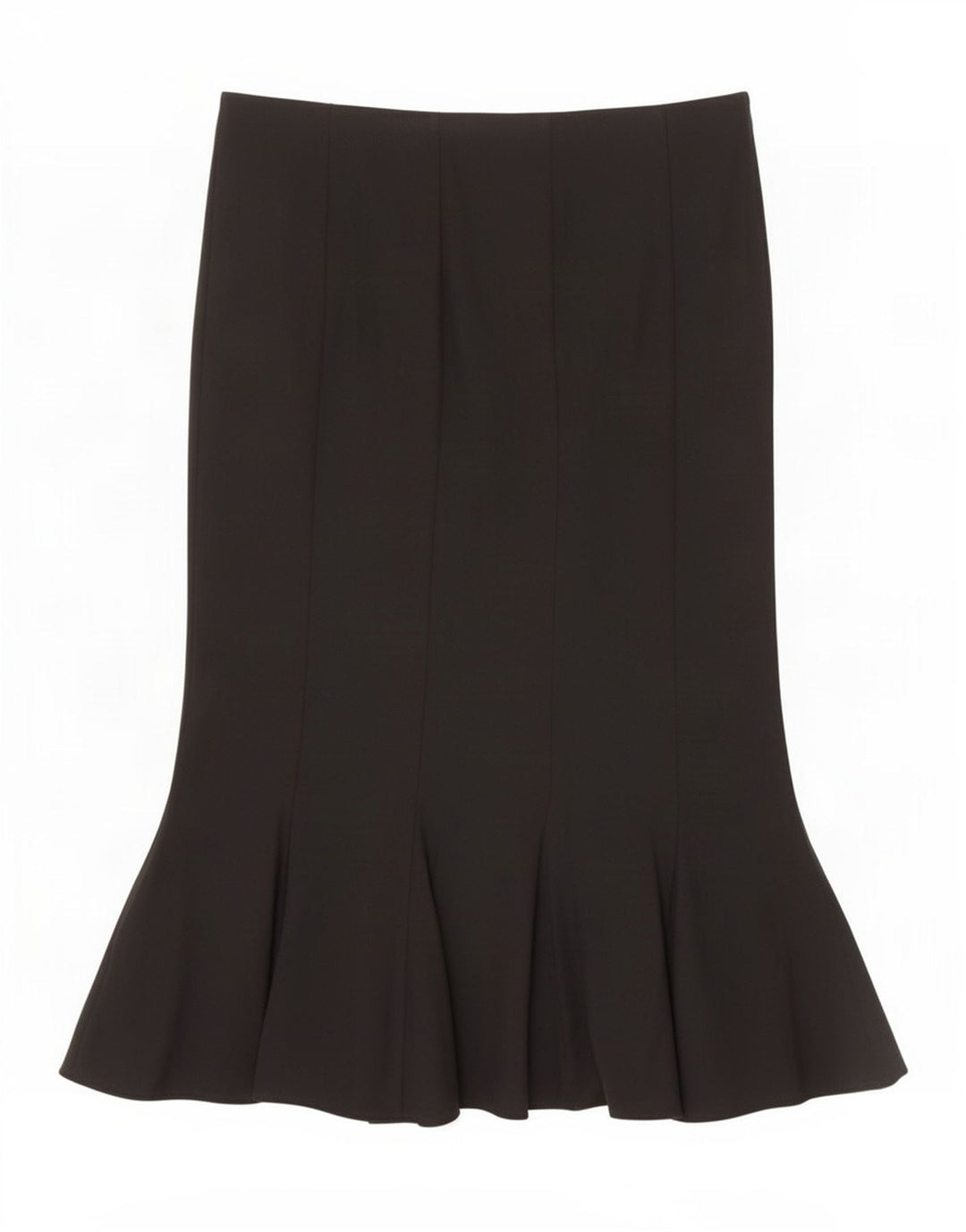 Gonna a sirena da donna Marks & Spencer UK 10 piccola W30 poliestere nero