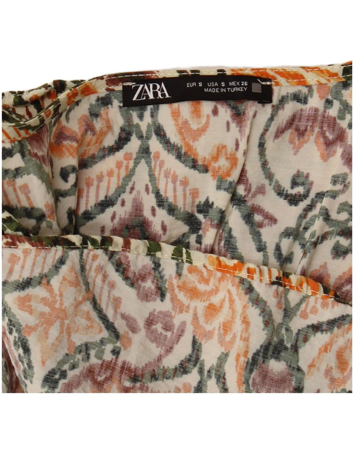 Abito a strati da donna Zara UK 8 piccolo floreale multicolore