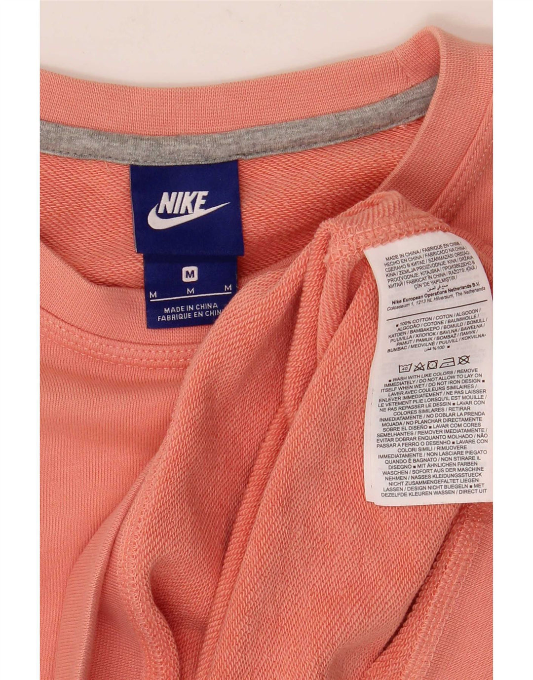 Felpa da uomo Nike Felpa in cotone rosa medio
