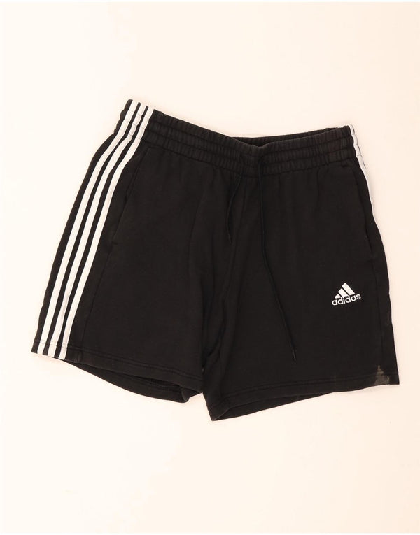 Pantaloncini sportivi da uomo Adidas grandi in cotone nero