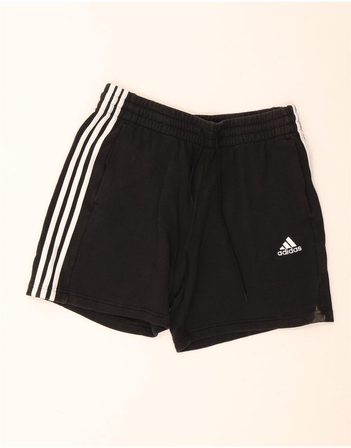 Pantaloncini sportivi da uomo Adidas grandi in cotone nero