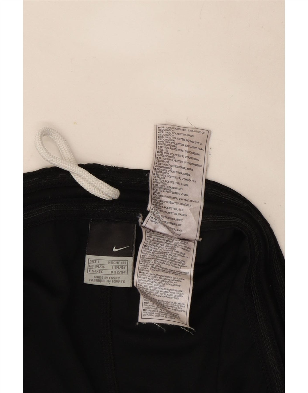 Pantaloncini sportivi da uomo Nike Large neri in poliestere