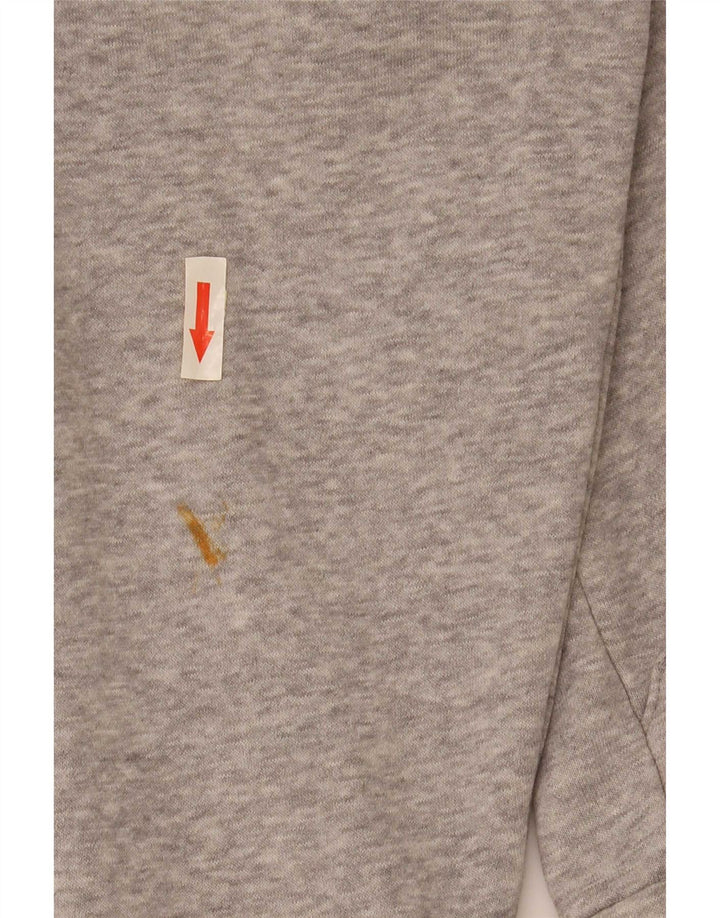 Maglione con cappuccio e zip Adidas 3D Arc da uomo in cotone grigio medio