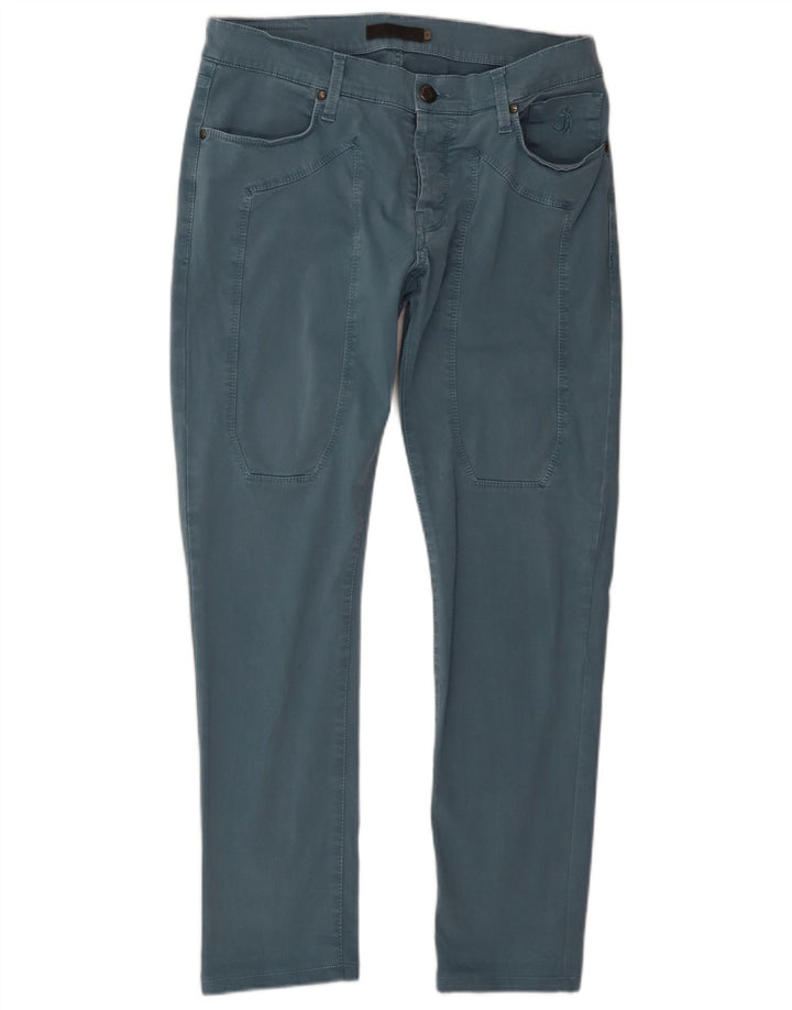 Pantaloni casual slim da donna Jeckerson W31 L29 cotone blu