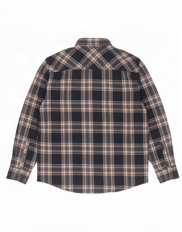 Camicia in flanella da uomo Mistral 2XL Cotone a quadri blu navy