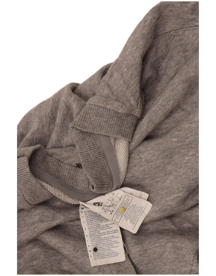 Felpa oversize da donna Reebok Jumper UK 8/10 Small Grey Cotton