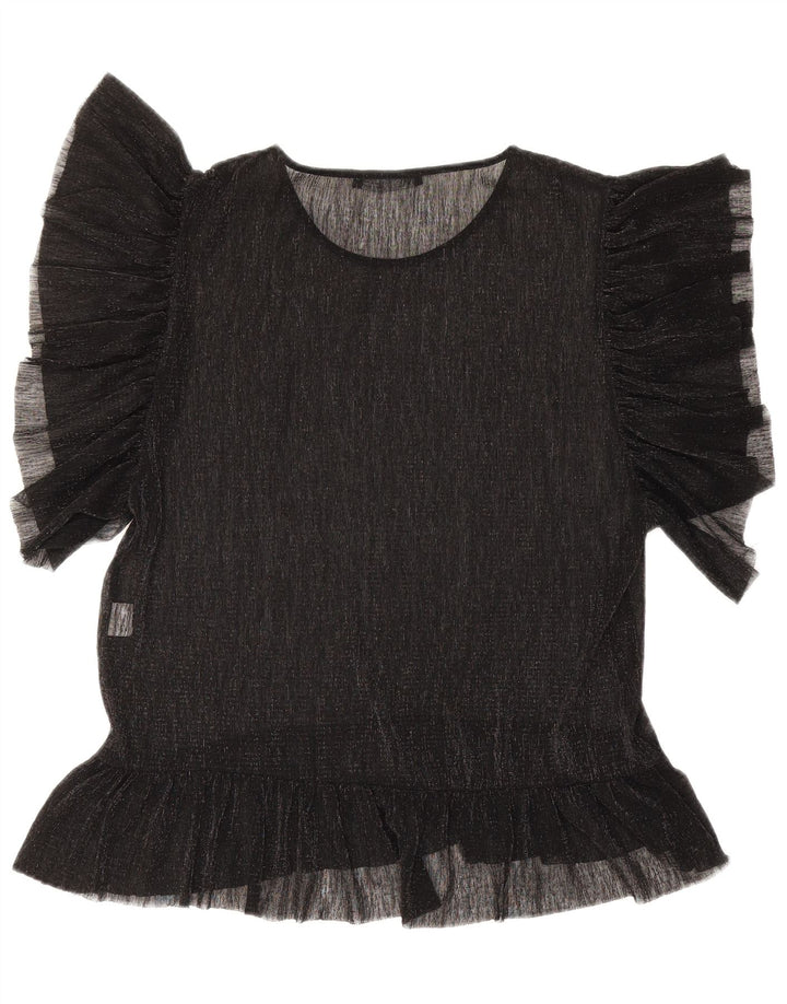 Top trasparente da donna Zara UK 10 piccolo nero