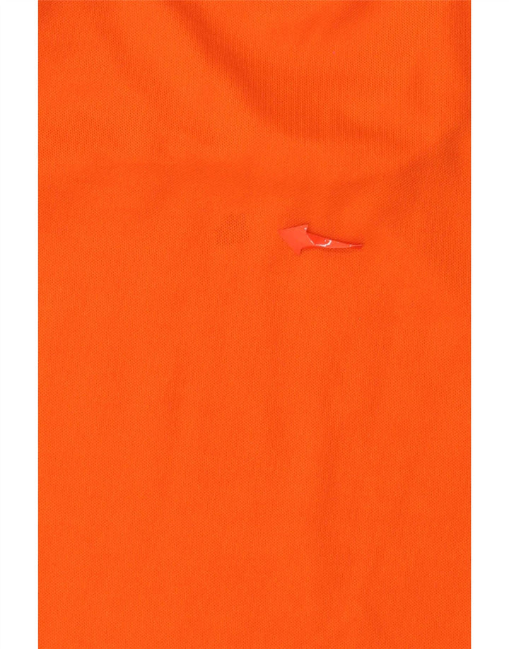 T-shirt Adidas Climalite da uomo piccola in poliestere arancione