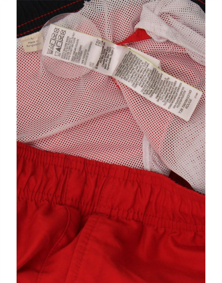 Pantaloncini da bagno da uomo Marks & Spencer grandi rossi in poliestere