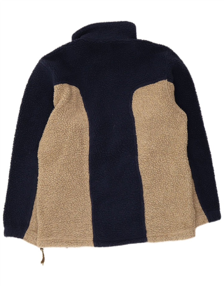 Giacca in pile da uomo Sergio Tacchini UK 38 Colorblock blu medio