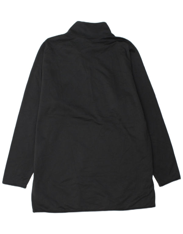 Felpa Nike da uomo con collo alto e zip, maglione 3XL poliestere nero