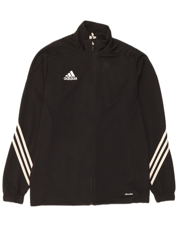 Giacca da allenamento Adidas Climalite da uomo, media, in poliestere nero