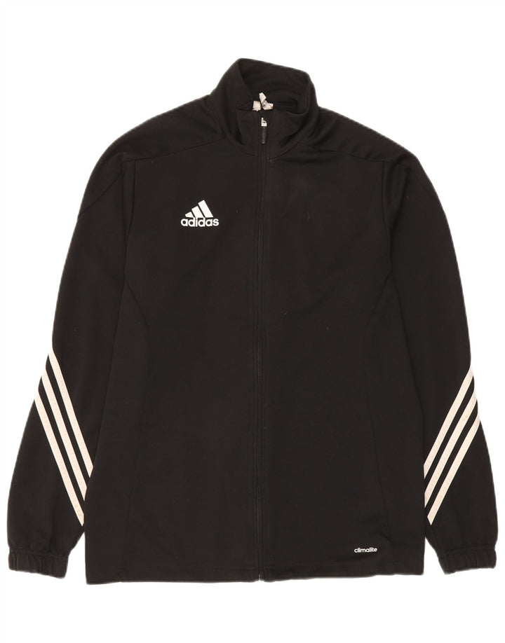 Giacca da allenamento Adidas Climalite da uomo, media, in poliestere nero