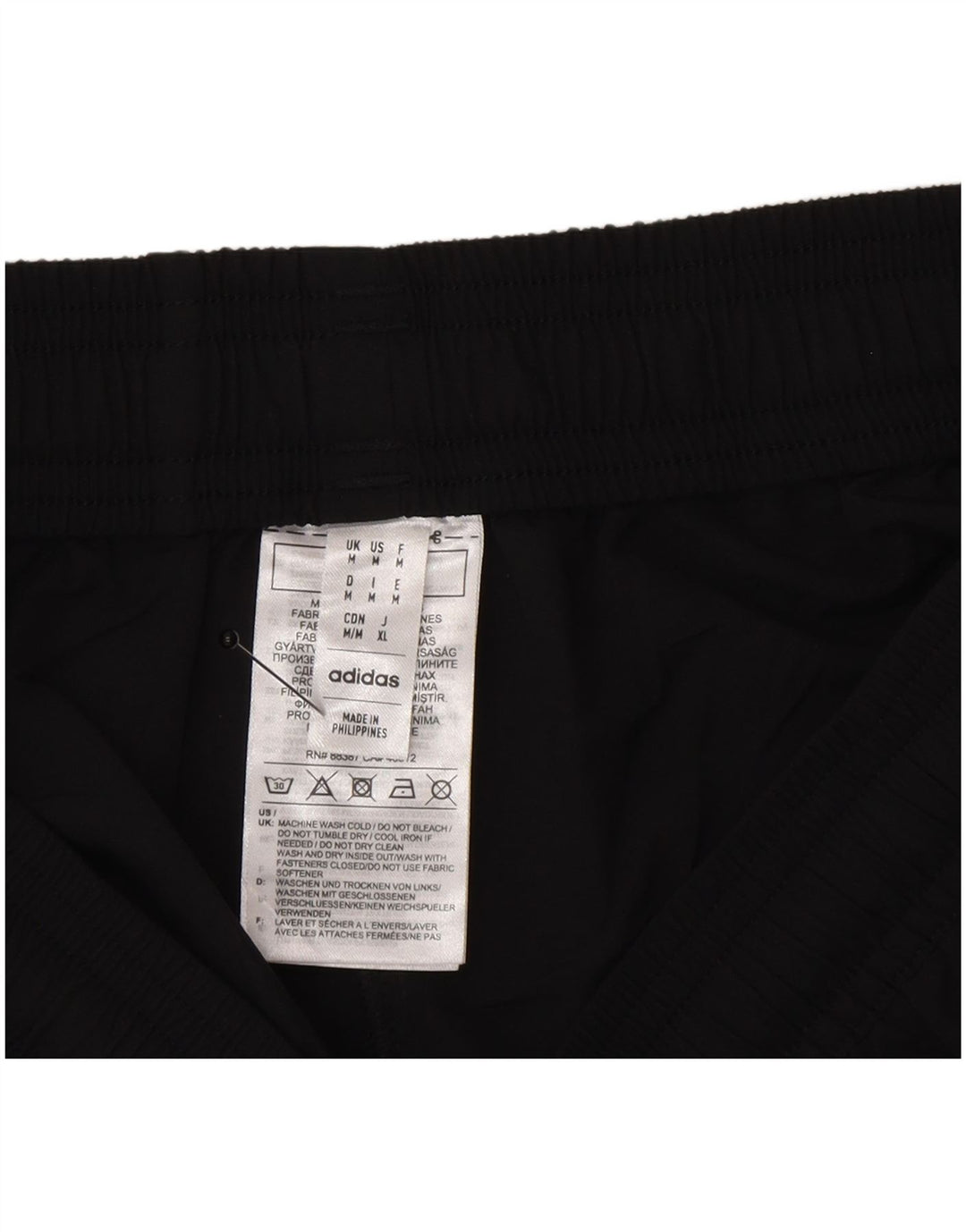 Pantaloncini sportivi Adidas da uomo con grafica media in poliestere nero