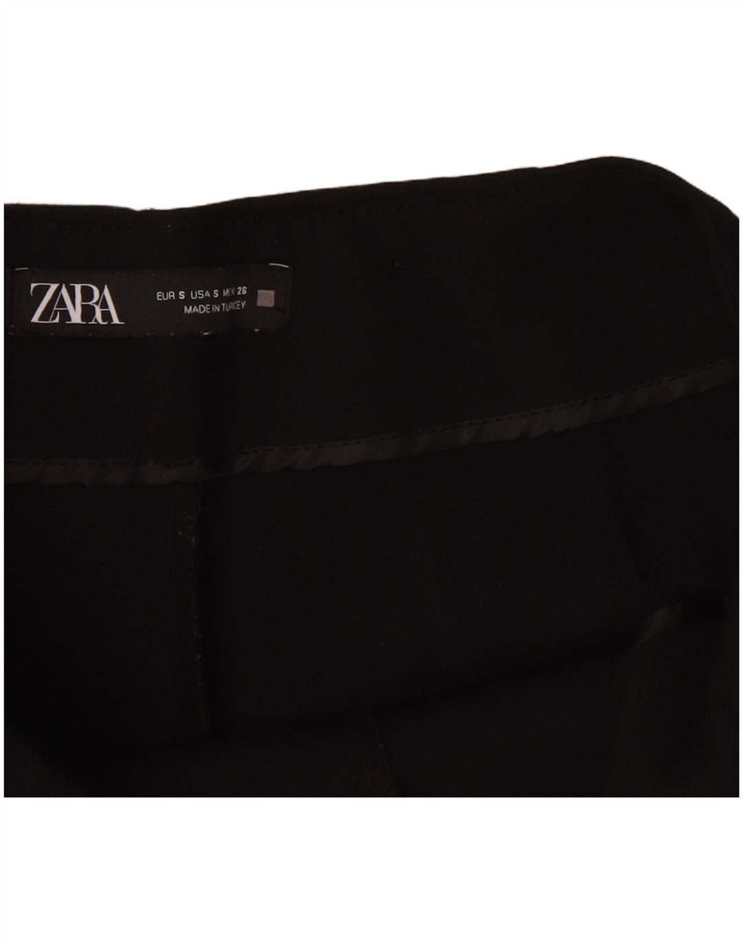 Pantaloncini casual da donna Zara piccoli W26 poliestere nero