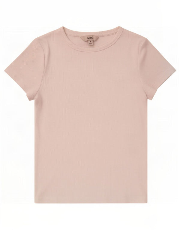 Maglietta da donna Marks & Spencer Top UK 10 piccola bianca