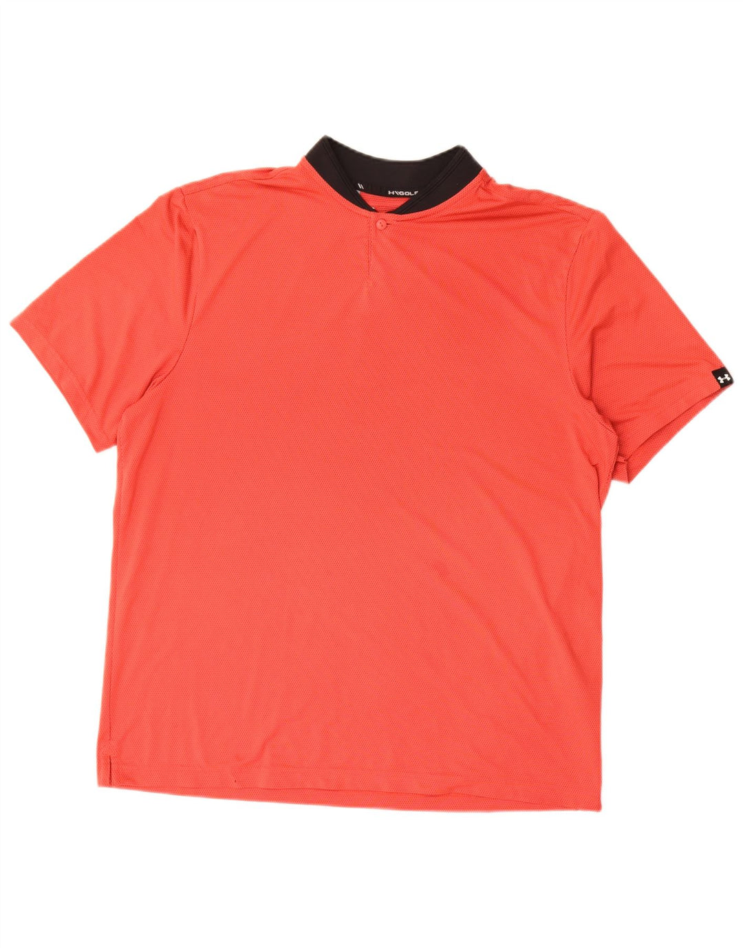 Polo da uomo Under Armour grande rossa in poliestere color block