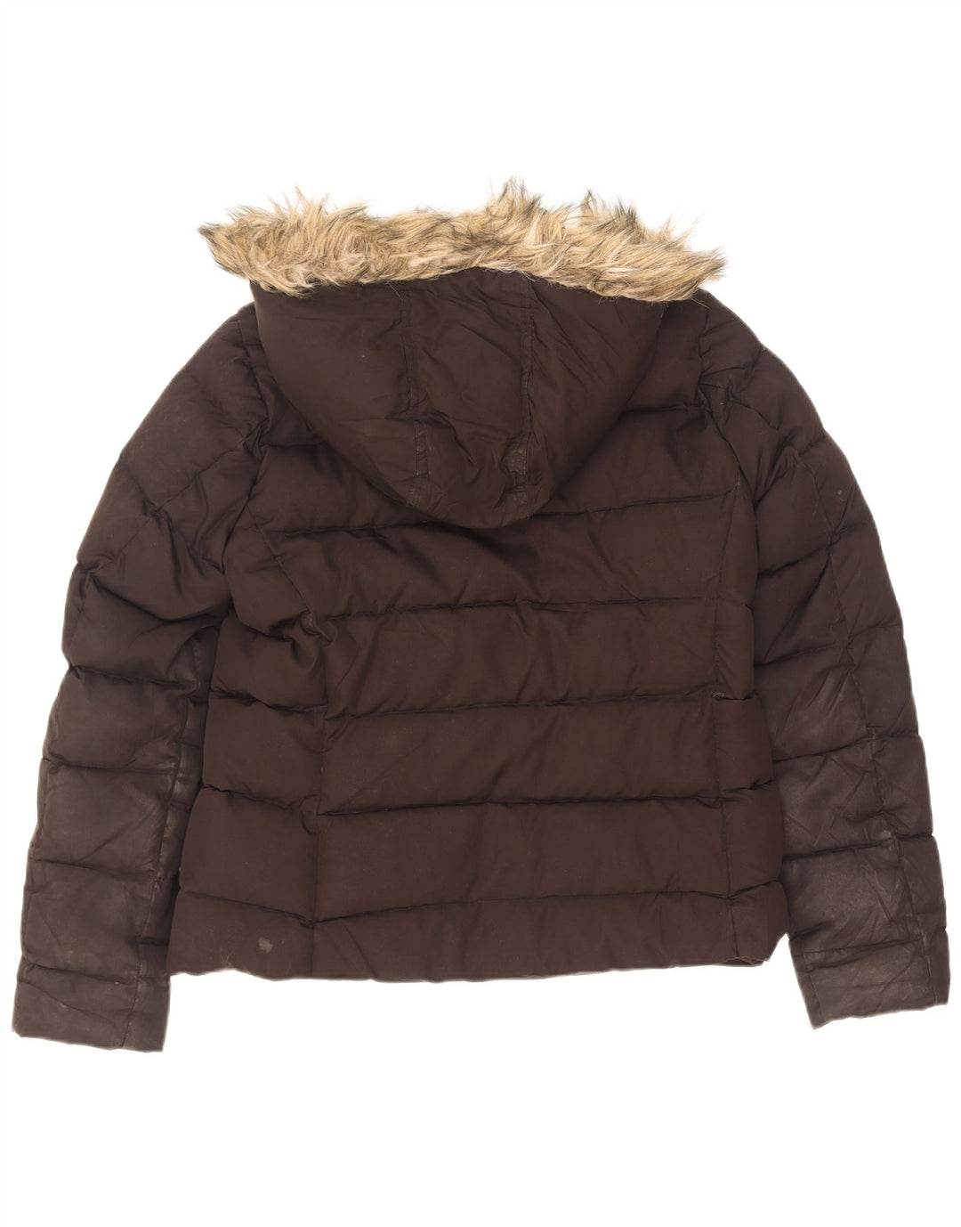 Giacca imbottita con cappuccio da donna Gap UK 14 Medium Nero Poliestere