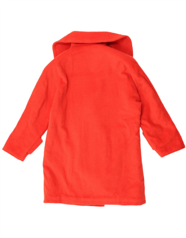 Cappotto doppiopetto oversize da donna vintage UK 16 grande rosso