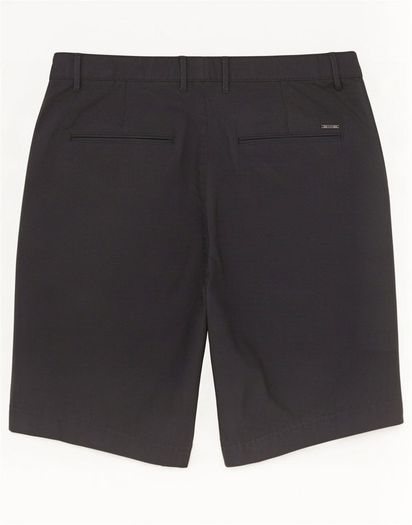 Pantaloncini chino da uomo Hugo Boss IT 46 Small W30 cotone maculato blu navy