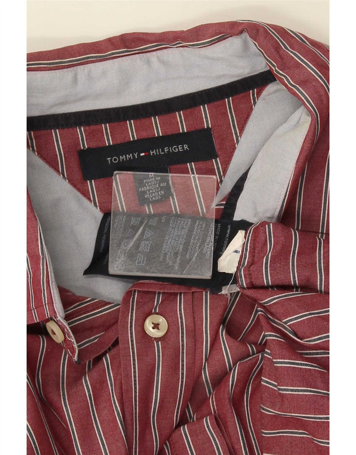 Camicia da uomo Tommy Hilfiger in cotone a righe rosse medie