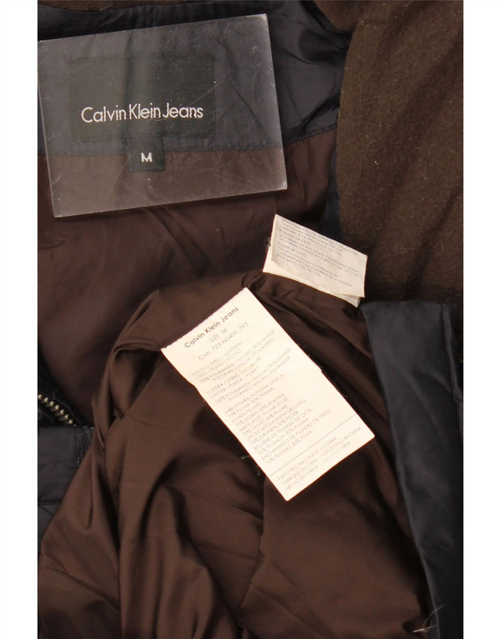 CALVIN KLEIN JEANS Gilet imbottito da uomo UK 38 medio blu navy poliammide