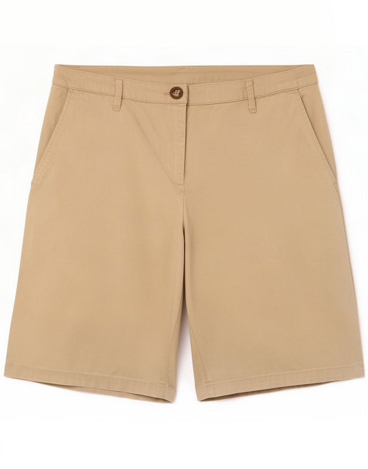 Benetton Pantaloncini casual da donna grandi W32 Beige