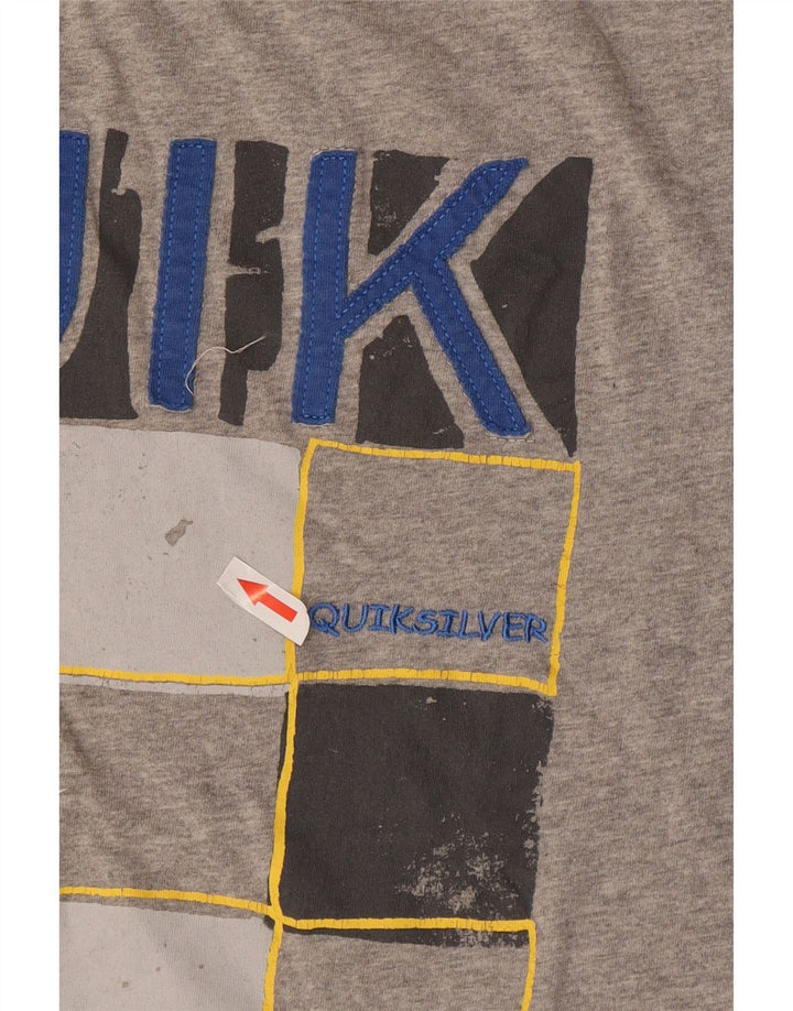 T-shirt grafica da uomo con vestibilità regolare Quiksilver, grigio medio