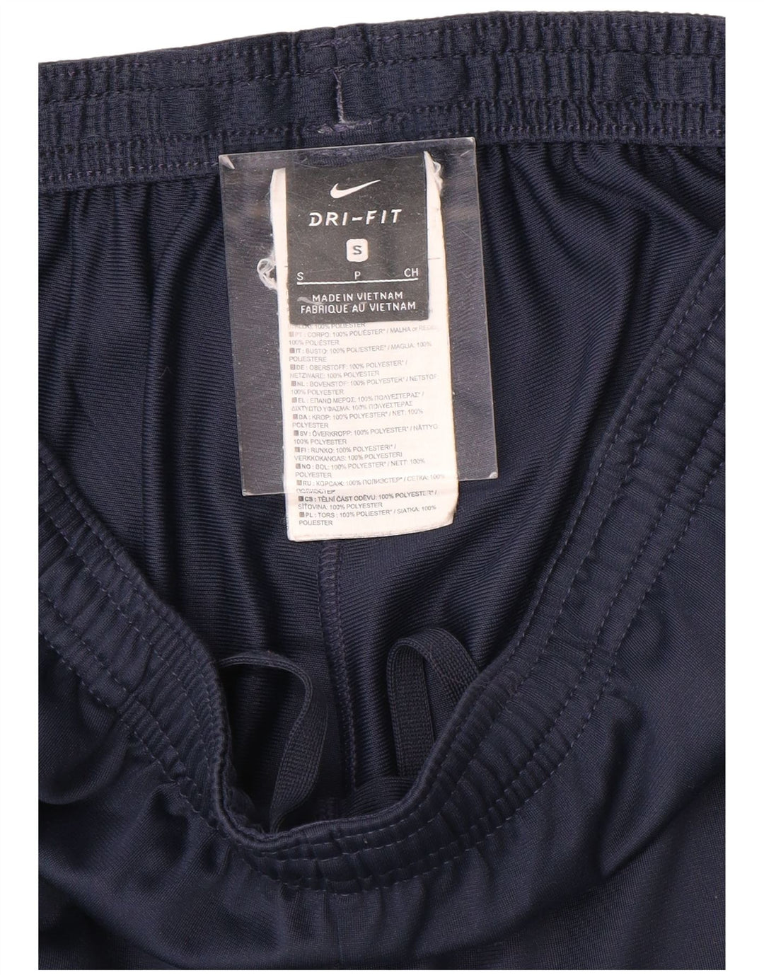 Pantaloni da tuta Nike Dri Fit da uomo, piccoli, in poliestere color block blu navy