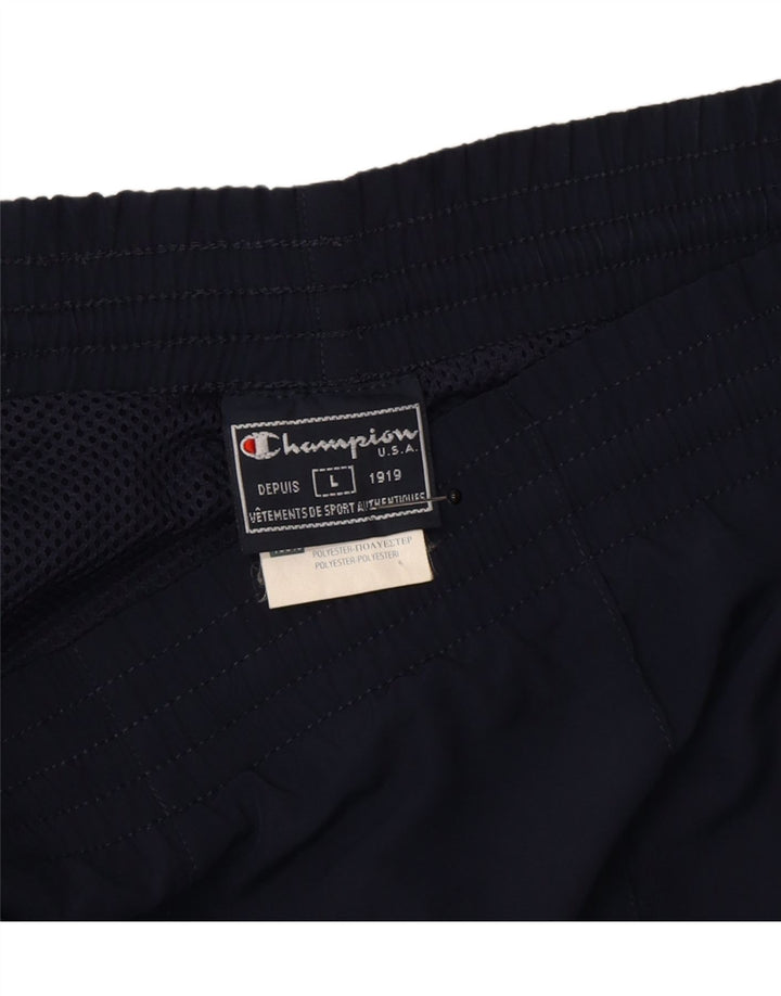 Pantaloni da tuta da uomo Champion Large in poliestere blu navy